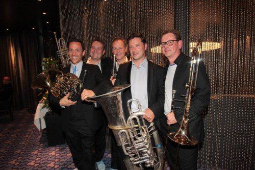Die Jubilare: Andreas Schuchter, Attila Krako, Stefan Dünser, Harald Schele und Wolfgang Bilgeri. Fotos: A. Meusburger
