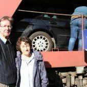 Autoknacker auf Nachtreisezug