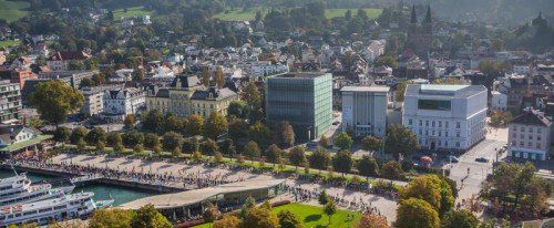 Neben dem Landesmuseum, dem Landestheater und dem Kunsthaus Bregenz wird die alte Post immer stärker ein Ort für Kunst und Kultur. Foto: VN/Steurer