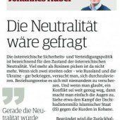 Die Neutralität wäre gefragt