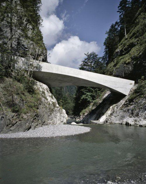 Die „Schanerlochbrücke“, Teil der „Brücken-Trilogie“ im Ebnitertal, könnte Vorbild für die neue Rappenlochbrücke sein. STD