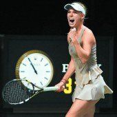 Wozniacki setzt Scharapowa unter Druck