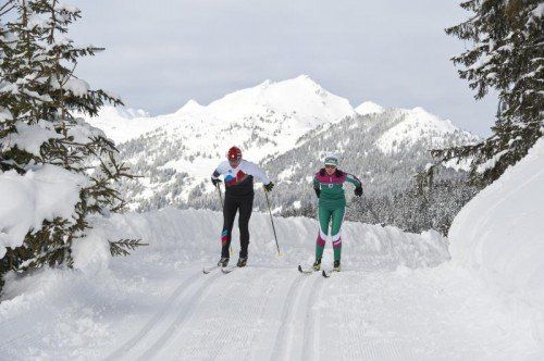 Auch Langläufer, so wie alle anderen Wintersportler, kommen im Montafon auf ihre Kosten. Foto: Montafon Tourismus