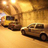 Auffahrunfall im Tunnel