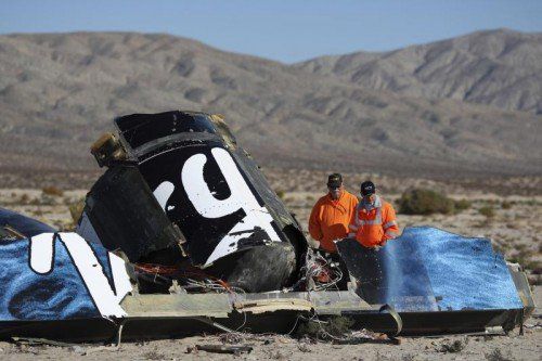 Ermittler haben am Absturzort in der Mojave-Wüste in Kalifornien fast alle nötigen Wrackteile für die Untersuchung bereits geortet. Reuters