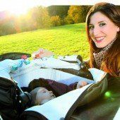 Strahlender Sonnenschein und Föhn sorgen heute für angenehme 20 Grad