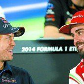 Vettel fährt wie sein Idol im feuerroten Spielmobil
