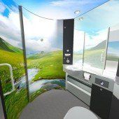 Flotter Tapetenwechsel in den Zugtoiletten