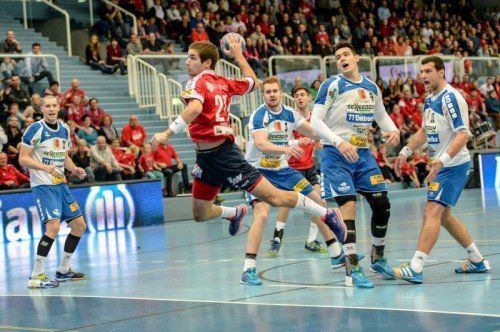 Thomas Weber war selbst mit unfairen Attacken nicht zu stoppen. Fotos: VN/Lerch