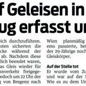 Nach dem tödlichen Bahnunfall: Anzeige gegen Sicherheitsposten
