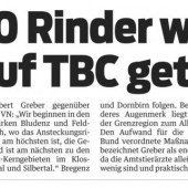 TBC: Oberallgäu setzt Reihentests aus