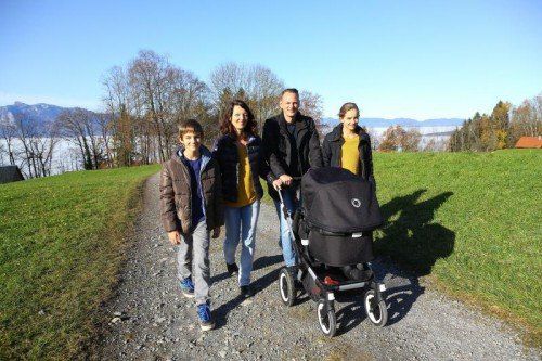 Wetterfeature Spaziergang in Übersaxen mit der Familie Petermann aus Feldkirch