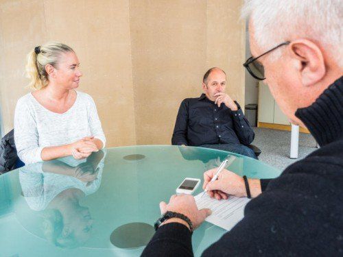 „Als Bürgermeister bin ich eigentlich 24 Stunden online“: Bürgermeister Strolz im VN-Gespräch. Fotos: MK