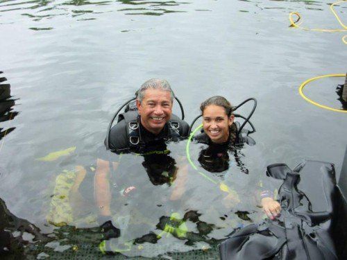 Bruce Cantrell und Jessica Fain tauchten 73 Tage unter.