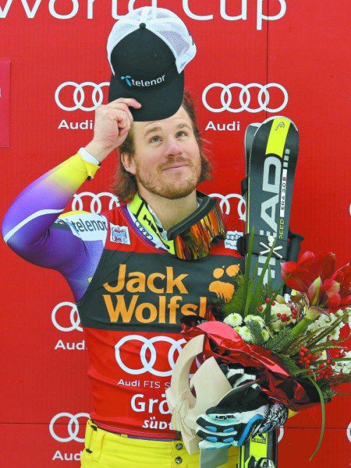Chapeau – Sieg Nummer vier für Kjetil Janrsud. Foto: ap
