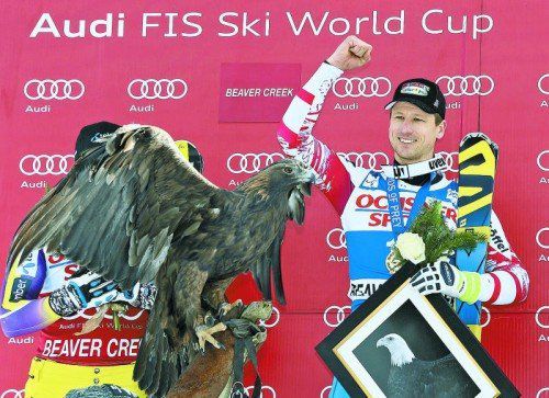 Der dritte Streich im Super-G – die Raubvogel-Piste von Beaver Creek liegt Hannes Reichelt. Foto: apa