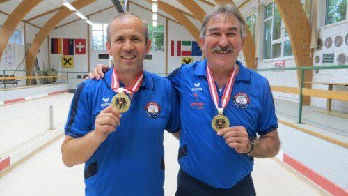 Die Abräumer in der Saison 2014: Nikola Herceg (l.) und Ivica Vundak vom BC Lustenau. Foto: privat