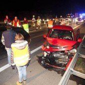 Provokation auf Autobahn führte zu Massenkarambolage