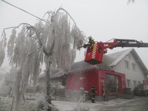 Die Feuerwehren in Niederösterreich haben alle Hände voll zu tun. Die Aufräumarbeiten laufen auf Hochtouren. Foto: APA
