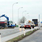 Eine neue Ampelanlage an der L202 in Hard
