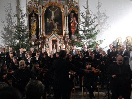 Kirchenchor Mellau unter der Leitung von Erich Haller.