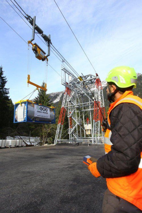 Materialseilbahn Obervermunt