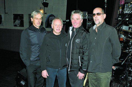 Musiker und Veranstalter: Armin Egle, OM Christian Kopf, Geschäftsführer Armin Wille und Heli Burtscher (v. l.). Fotos: Franc