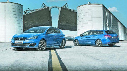 Peugeot schärft den 308 in der GT-Variante: Wahlweise gibt es ihn als 205-PS-Benziner oder 180 Diesel-PS. Foto: werk