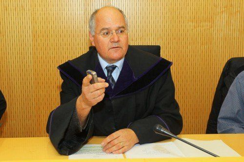 Richter Norbert Melter übernahm den Vorsitz. Foto: VN/Hofmeister