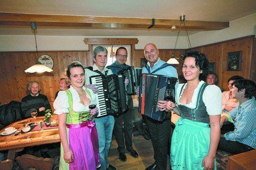 Sarah Müller, Günter Amann, Denis Novato, Gerhard Gabriel und Stefanie Müller (v. l.).