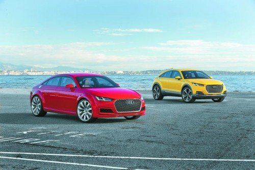 So könnte der Zuwachs der Audi-TT-Familie aussehen. Die VN haben die beiden Studien genau unter die Lupe genommen. Fotos: Werk