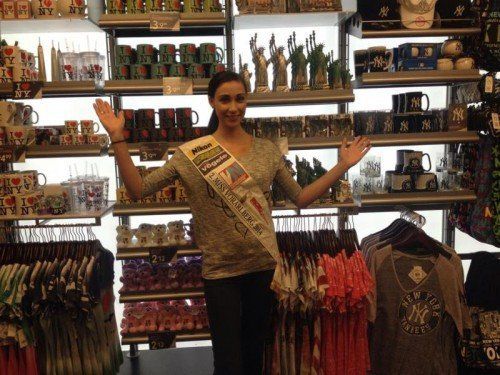 Vizemiss Pilar Schorm (21) in New York. Foto: Privat