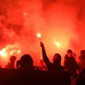 Protest gegen Rechte