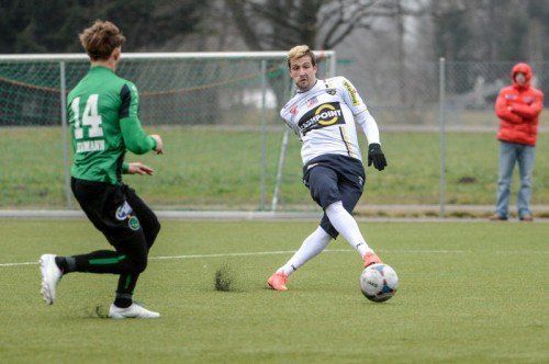 Altachs Außenstürmer Ivan Kovacec trug sich beim 5:2-Testspielsieg gegen Wacker Innsbruck in die Torschützenliste ein. Foto: gepa