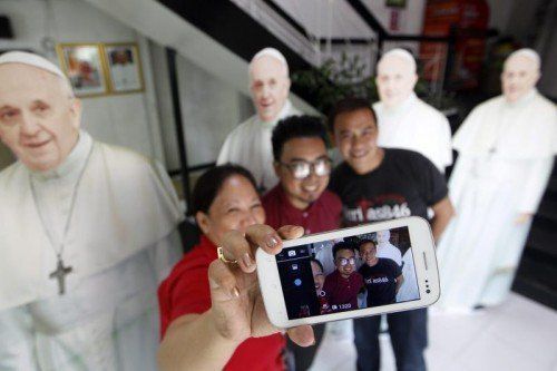 Der Papst wird am Donnerstag in Manila erwartet. Foto: EPA