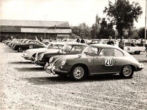 Der Parkplatz West beim Festspielhaus diente bei der Semperit-Rallye 1963 als Fahrerlager. Foto: Manfred Noger