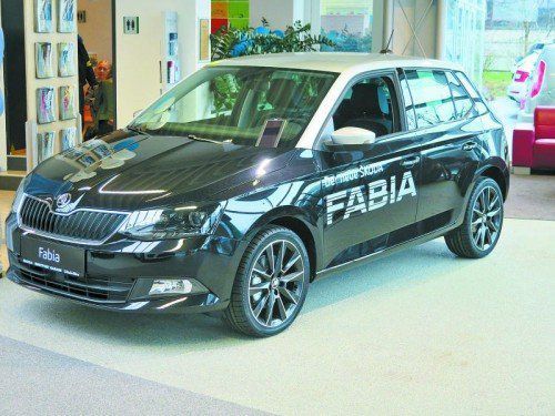 Die Montfortgarage in Götzis und Bürs präsentierte letzte Woche den neuen Skoda Fabia. Foto: Maier