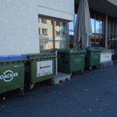 Mülltonnen verschandeln Lustenauer Blauen Platz