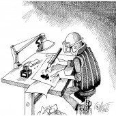 Arbeitskleidung für Karikaturisten!
