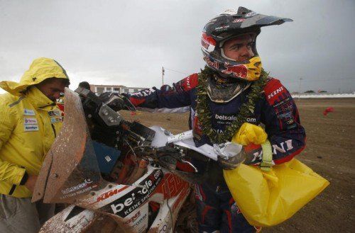 Für Matthias Walkner ging die Rallye Dakar vorzeitig zu Ende. Foto: ap