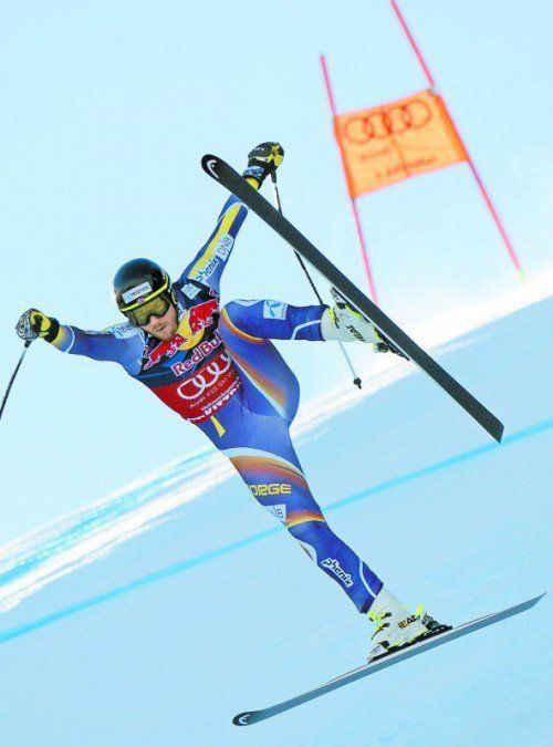 Kjetil Jansrud war auf der Streif in akuter Sturzgefahr. Foto: apa