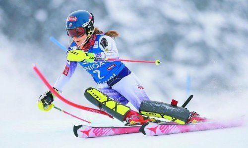 Nach Siegen im Kühtai und in Zagreb geht Mikaela Shiffrin in Flachau auf den Hattrick los. Foto: ap