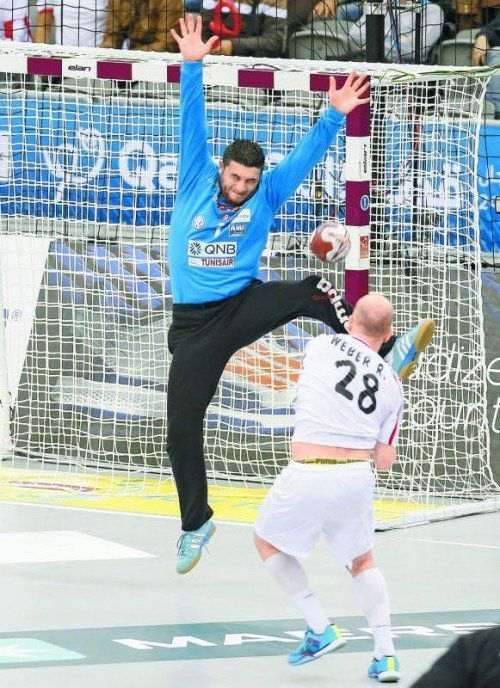Robert Weber liegt mit insgesamt 20 Treffern im Spitzenfeld der Torschützenliste bei der WM in Katar. Foto: epa