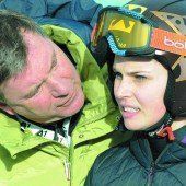 Anna Fenninger ist um Ruhe bemüht