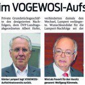 Amtsübergabe im VOGEWOSI-Aufsichtsrat