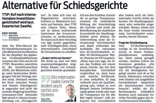 VN-Bericht vom 22. Jänner 2015.
