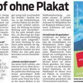 Feine Schokolade statt „Plakatverschmutzung“