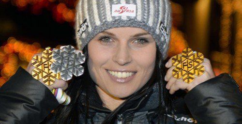 Anna Fenninger hat sich bei der Ski-WM reich belohnt. Foto: apa