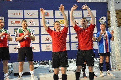 Die Weltmeister Markus Bröll (l.) und Patrick Schnetzer holten sich den Österreich-Cup 2015. privat