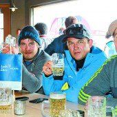 Auch Ted Ligety schmeckt es in der Arlberg Lounge